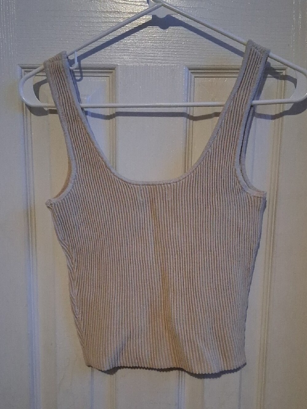 SO Ribbed Tank Top - Cream - Picture 2 of 3
